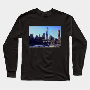 Winter in New York USA Photography Long Sleeve T-Shirt